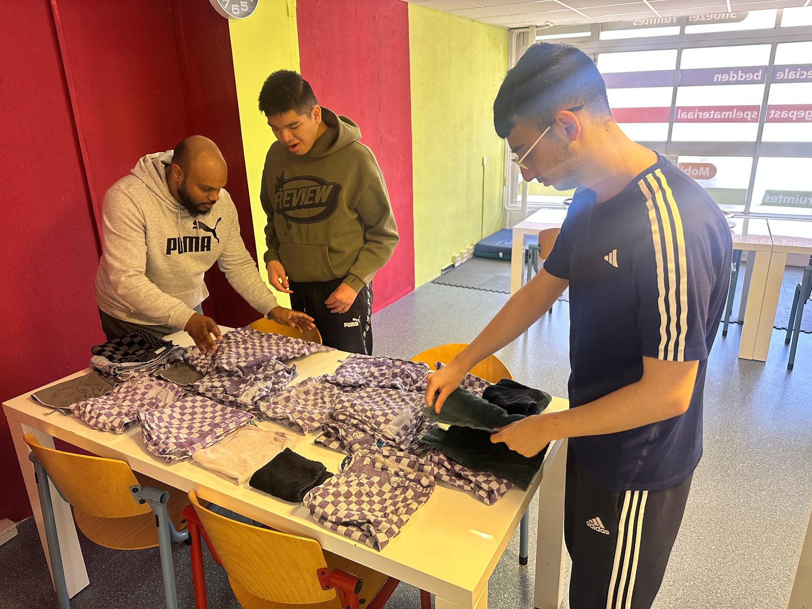 Talenten sorteren en vouwen samen was